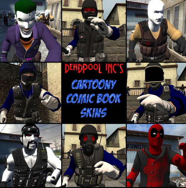 Cartoony Comic Book Skins Cartoony Comic Book Skins