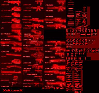 Standard Red Replacement HUD Standard Red Replacement HUD
